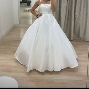 White Ballgown Wedding Dress